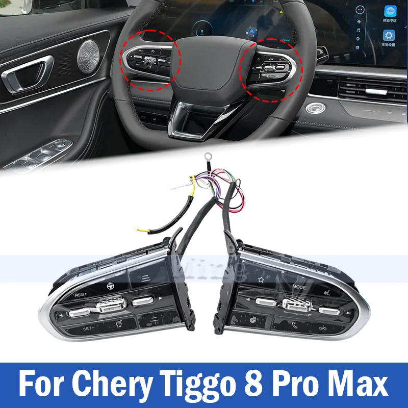 Steering Wheel Buttons Audio Control Volume Control Phone Button For Chery Tiggo 8 Pro Max 404000469AA 404000472AA