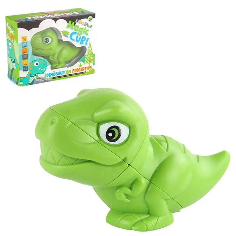 Rompecabezas de cubo mágico de dinosaurio para niños, rompecabezas de ciencia y educación con forma de Animal suave, modelo de rompecabezas, rompecabezas de cubo mágico