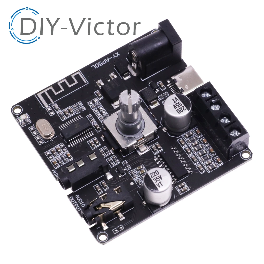 Sinilink 40W/50W Stereo Bluetooth 5.0Power Amplifier Board WIFI Mobile Control APP 12V/24V High Power Digital Amplifier Module