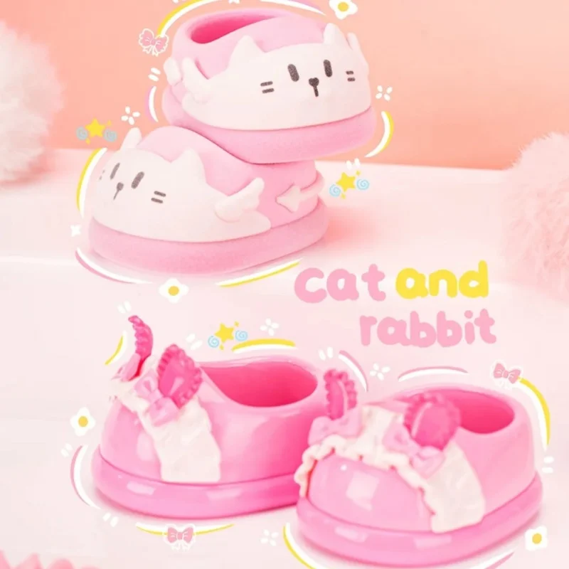 

Genuine Baby Three 400% Doll Shoes V2 Blind Box Kawaii Doll Replacement Shoe Accessories Tide Play Trendy Toy Girls Kids Gift