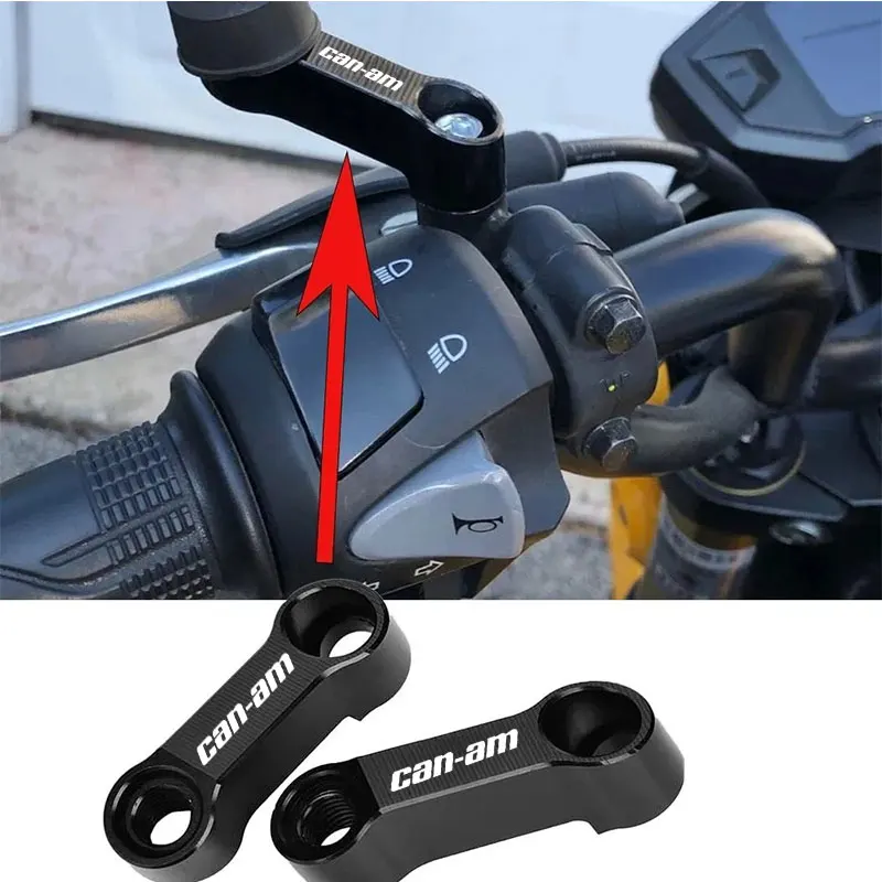 

For Can Am Outlander 1000 Ryker 900 Renegade 800 Canam Maverick X3 Spyder Motorcycle Rearview Mirrors Extension Riser Extend