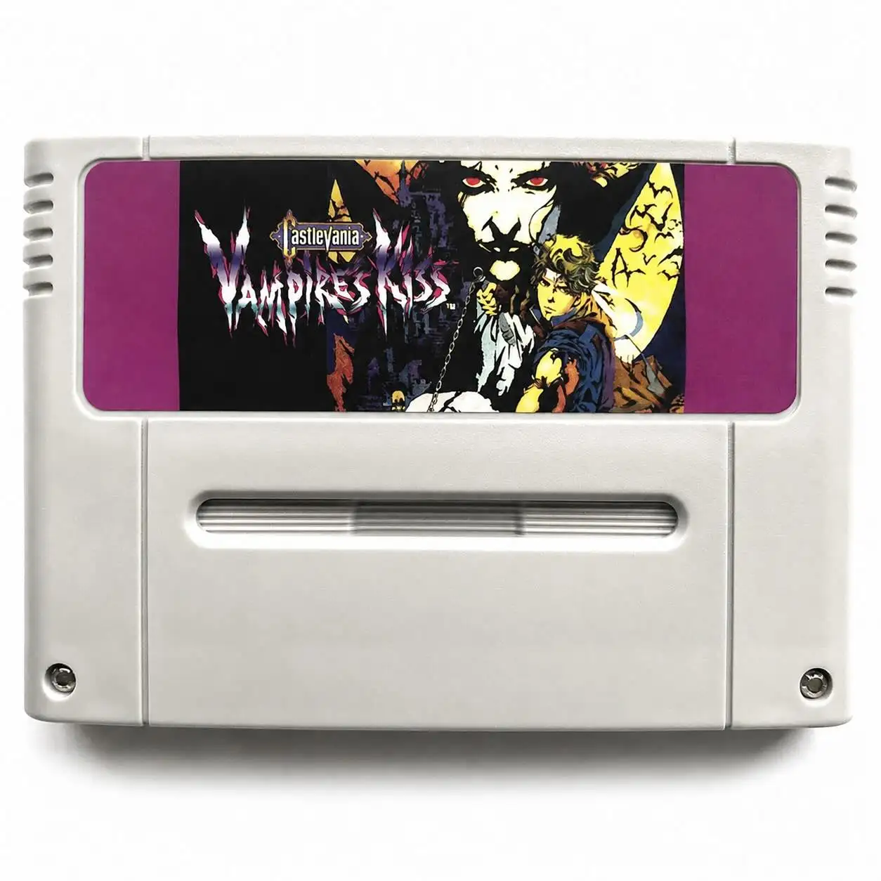 Castlevania: Vampire's Kiss - 16-bitowa retro replika kasetki, gotycka akcja-platformer, wersja PAL z opcją pudełka CIB. — zdjęcie produktu 6