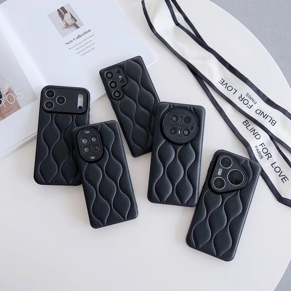 

Black Phone Cover for for Samsung Galaxy S25 Edge S24 Plus S23 Ultra A26 A32 A33 A34 A36 A53 A54 A55 A56 with Protective Case