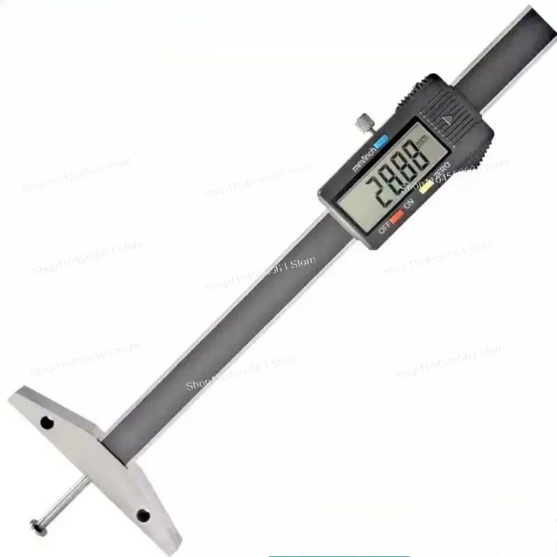 0-300MM 4MM  8X1MM 0.5MM Dish head Digital depth measuring groove depth electronic caliper with tapered head