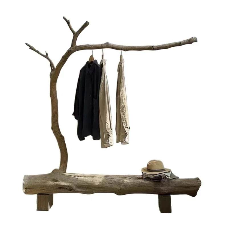 Coat rack floor-to-ceiling simple practical hanger bedroom floor-to-ceiling tree branch hanging