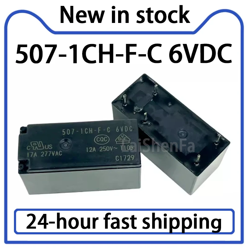 1PCS 507-1CH-F-C 6VDC Relay 5-pin 17A Set Conversion Stock