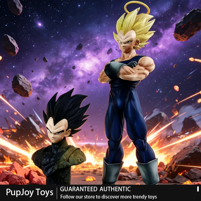 

27cm/10.63inch Dragon Ball Z Majin Vegeta Figure Replace Head Vegeta Super Saiyan Action Figures Collection Model Toys Gift Doll