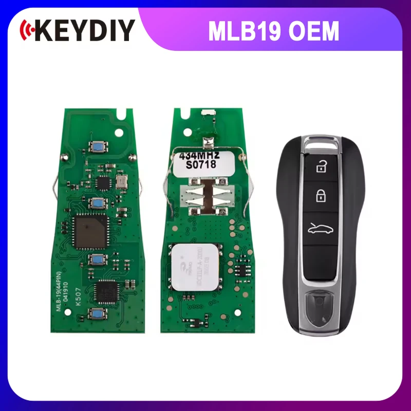 

1/2/5PCS KEYDIY MLB19(OEM Solution) MLB for Porsche Universal Smart Key PCB Board with Shell– 434 Mhz