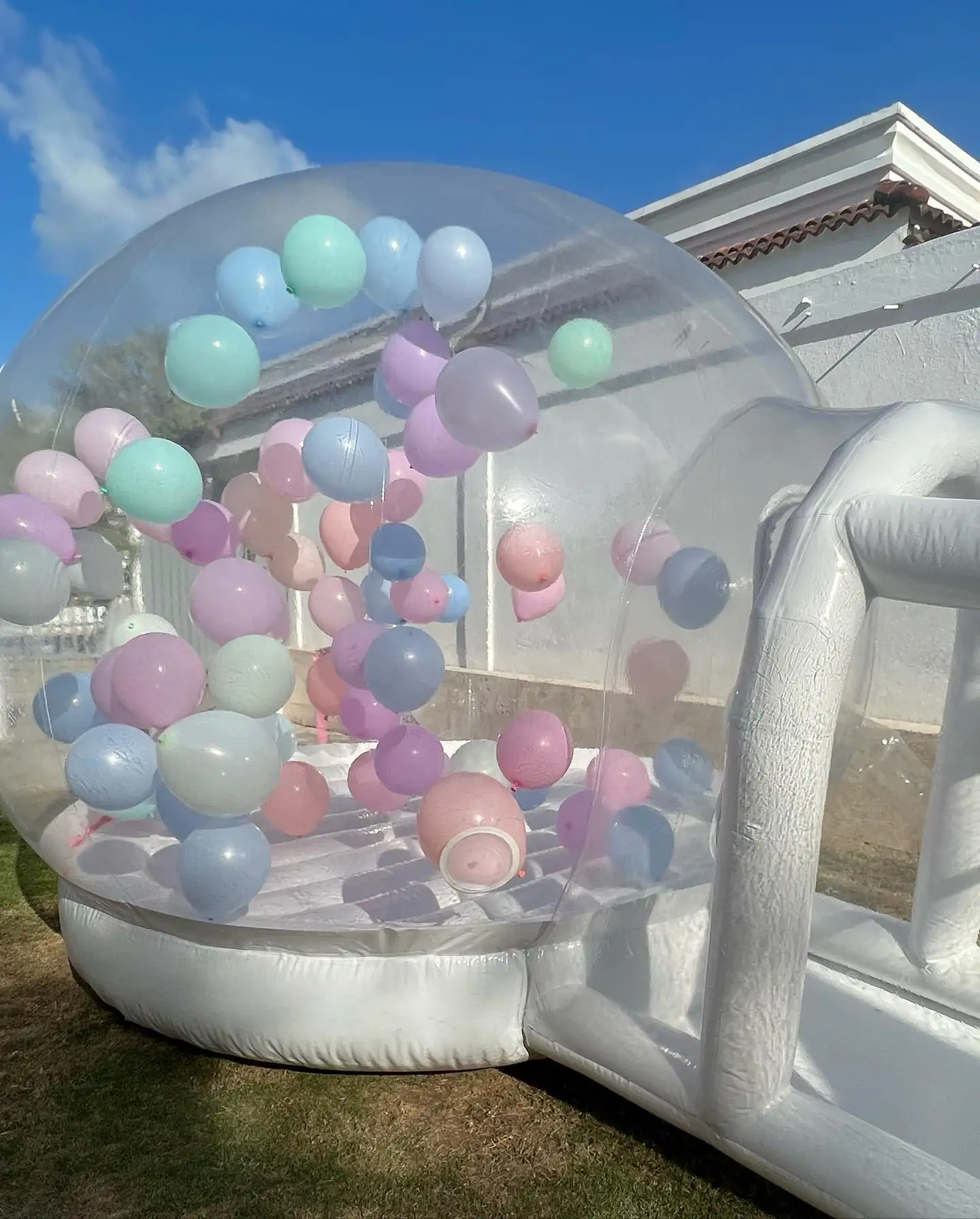 Commercial Grade PVC Inflatable White Bubble House Modern Bubble House Air Balloon Bubble Tent for Party/Event/Wedding for sale