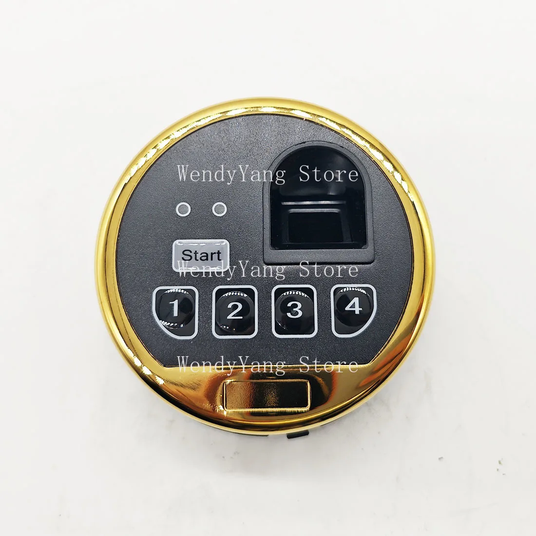 1 Set Circular Safe Fireproof Cabinet Fingerprint Combination Lock Delay Lock Blade Zinc Alloy
