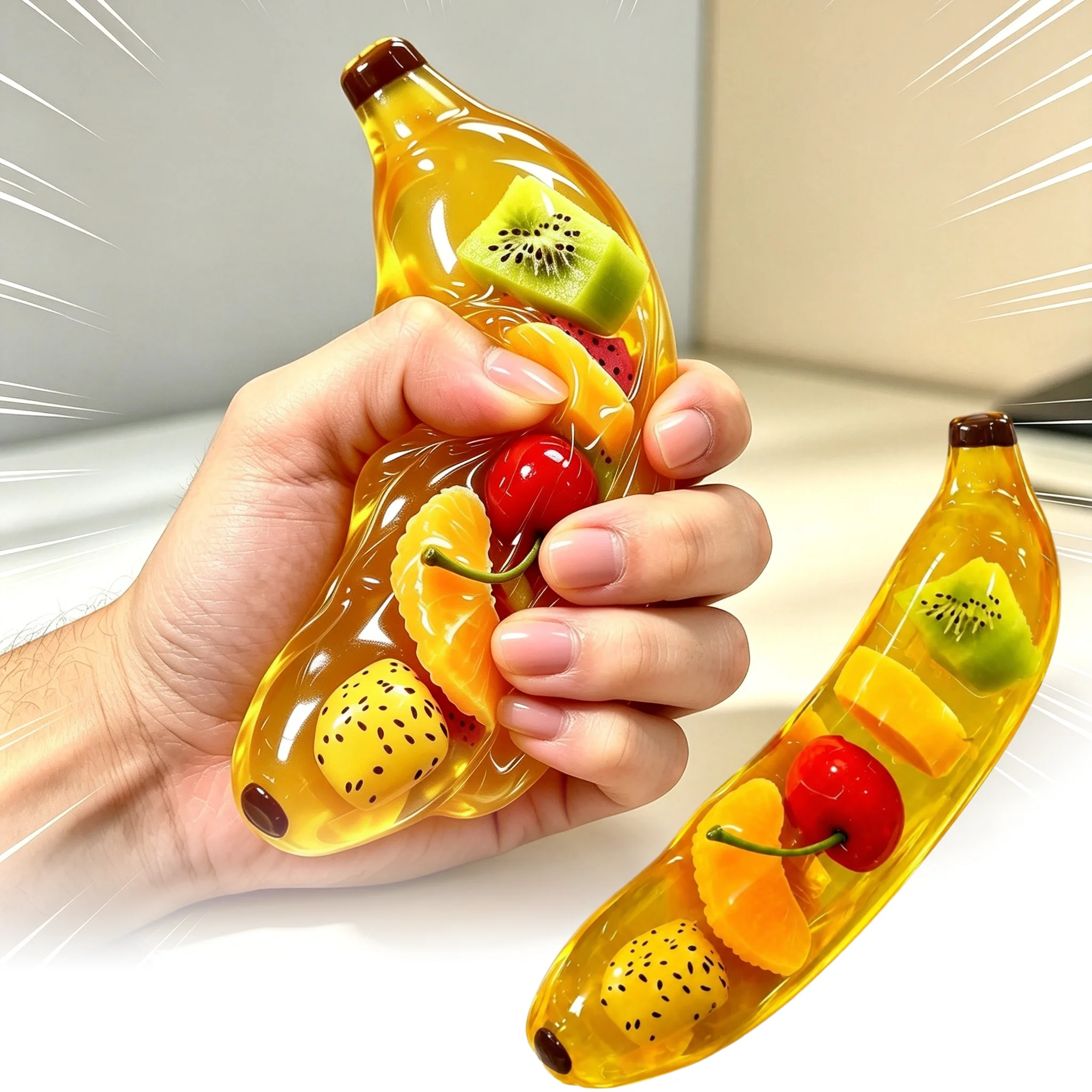 Baby Food Banana - 1-8PCS Slow Rebound Banana Squishy Toy