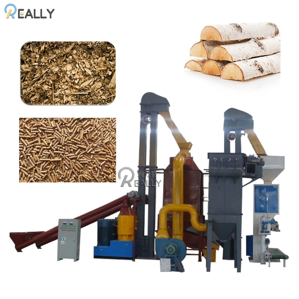 Wood Pellet Machine Energy Saving Production Line Equipped Pellet Machine