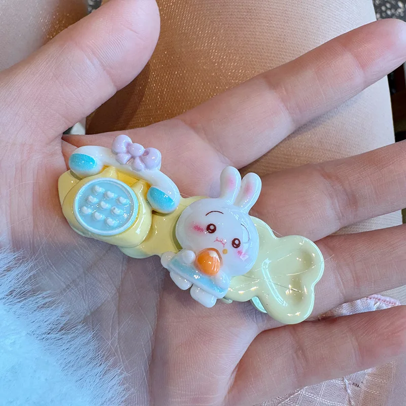 Cartoon Summer Macaron Chikawa Hachiware Cute Girl New Bang Hair Clip Usagi Anime Kawaii Jewelry BB Clip Decoration Kids Gift