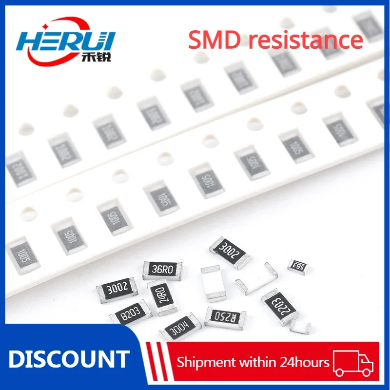 1206 SMD resistor element 1%1k2k4.7k10k47k100k 0/1/10/100/120 ohms