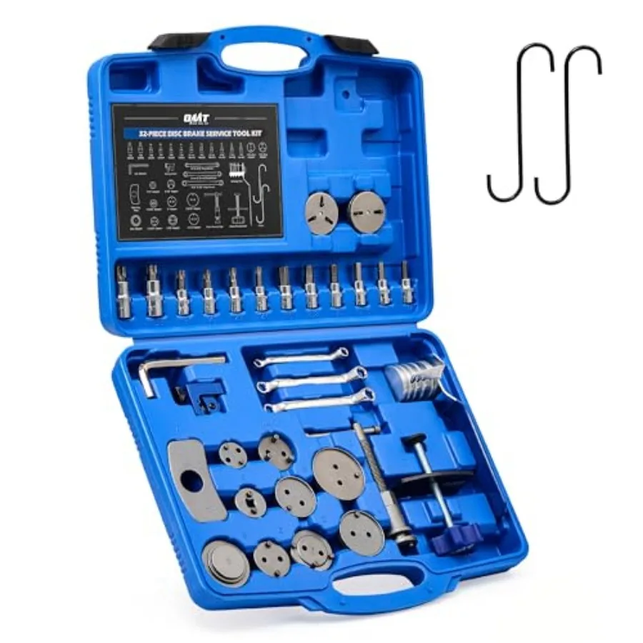

Brake Caliper Tool Set 34pc Master Brake Caliper Compressor Tool Kit with 11 Adapters and Swivel Brake Pad Spreader Tool Calipe