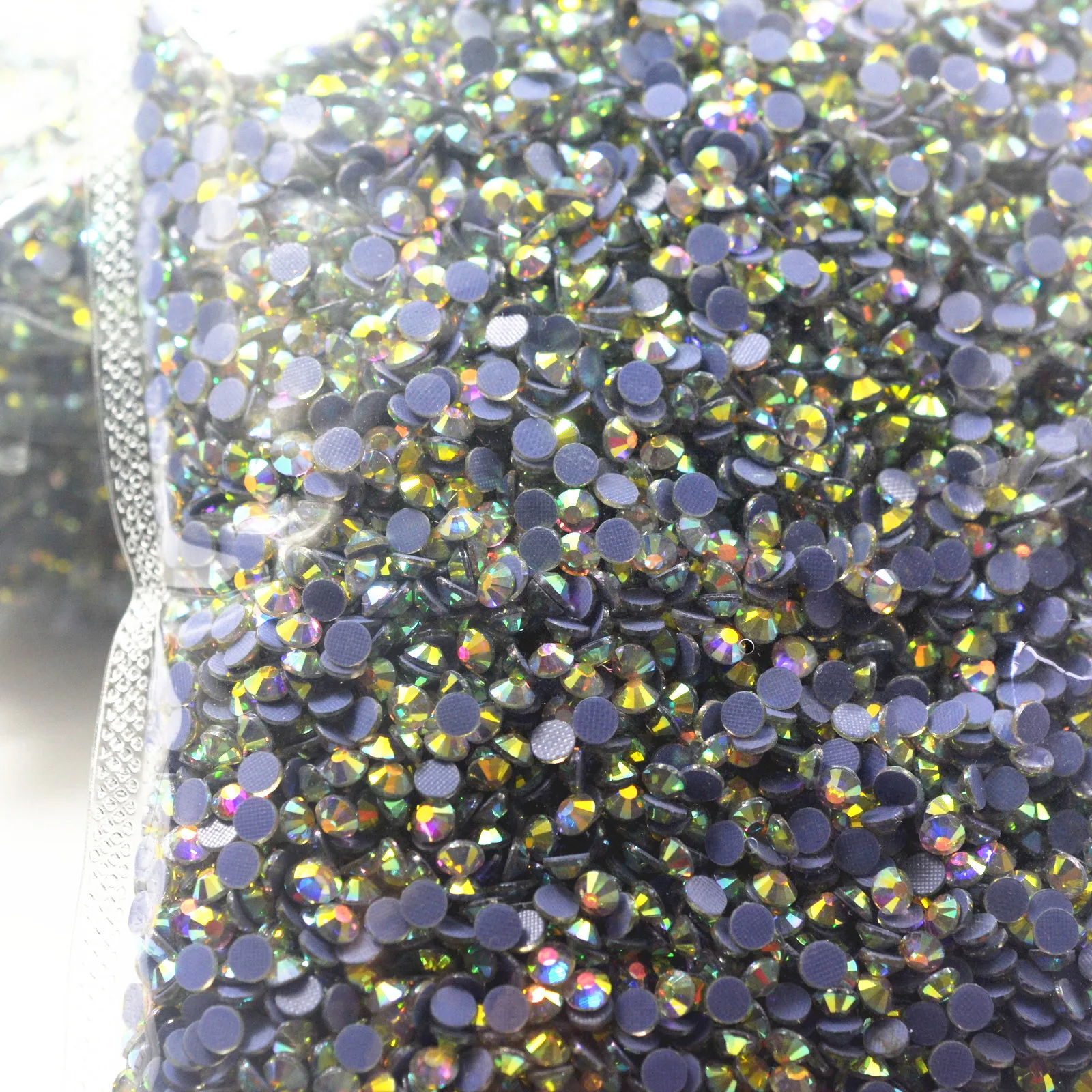 High Quality Bulk Rhinestone in Bag Hotfix Rhinestones Super Bright Glass Strass Iron On Crystal Hot fix Rhinestone For Dress