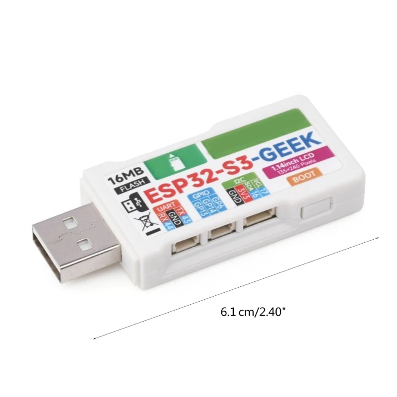 Solution puce ESP32-S3R2, écran LCD couleur 65K 1.14 pouces, compatible WiFi livraison directe