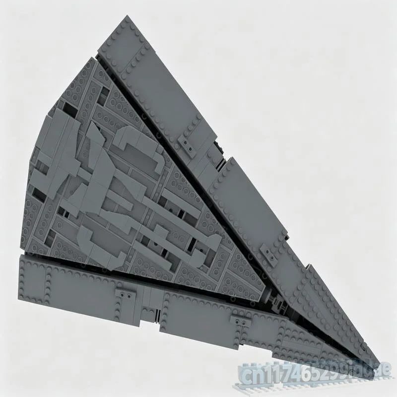 1694PCS Star Destroyer Modified Spaceship MOC Model Custom Puzzle Sci Fi Space Battle DIY Creative Assembly Building Blocks Toy