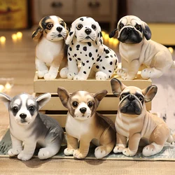 1pc Soft Cute Pug Bulldog Plush Toy simulation Animal Stuffed Doll Chihuahua Miguru Kawaii Decor Birthday Gift for Kids Girls
