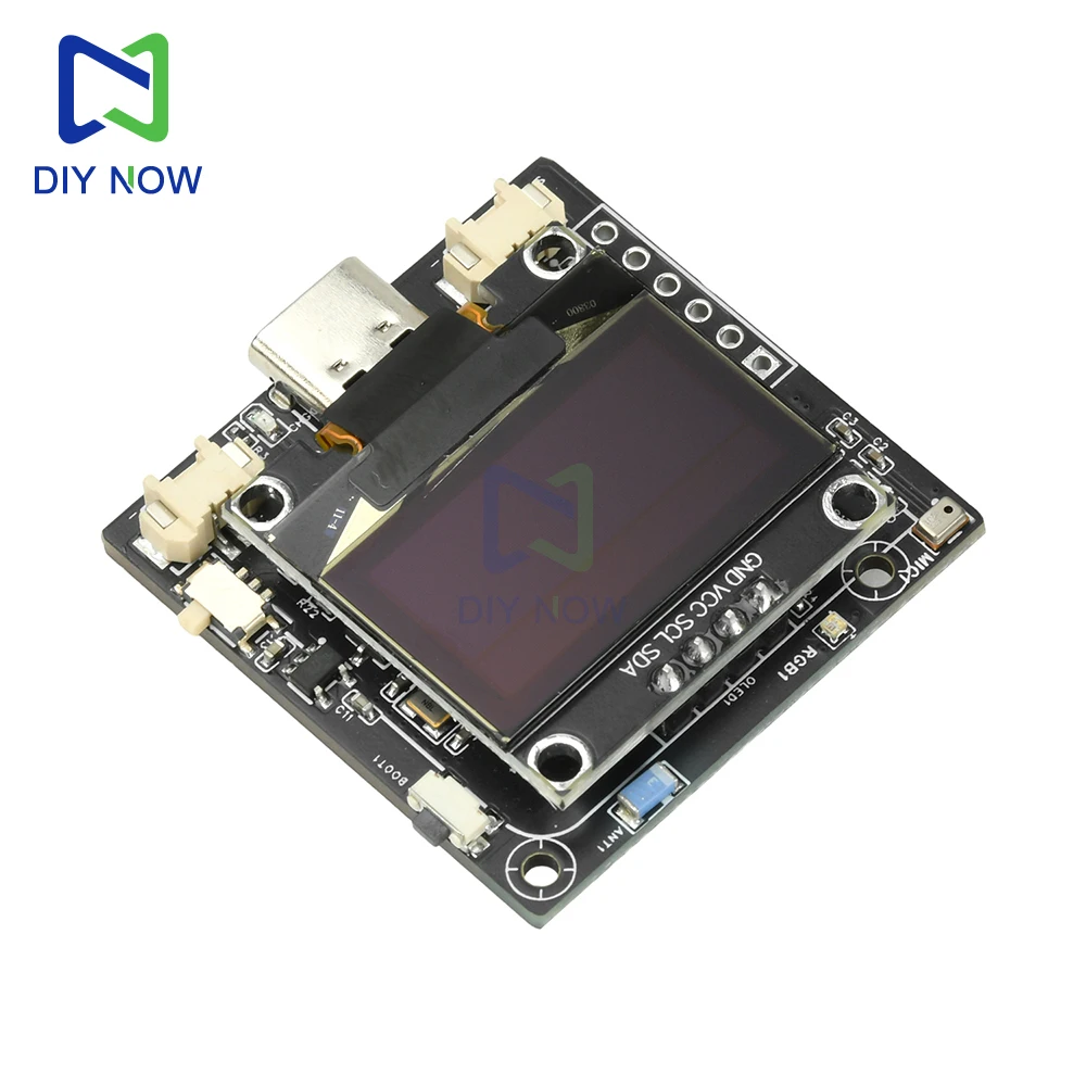 ESP32-C3 SSD1306 Intelligent Voice Conversation Module 0.96-inch OLED Xiaozhi AI Robot Development Board Onboard 16MB NOR Flash