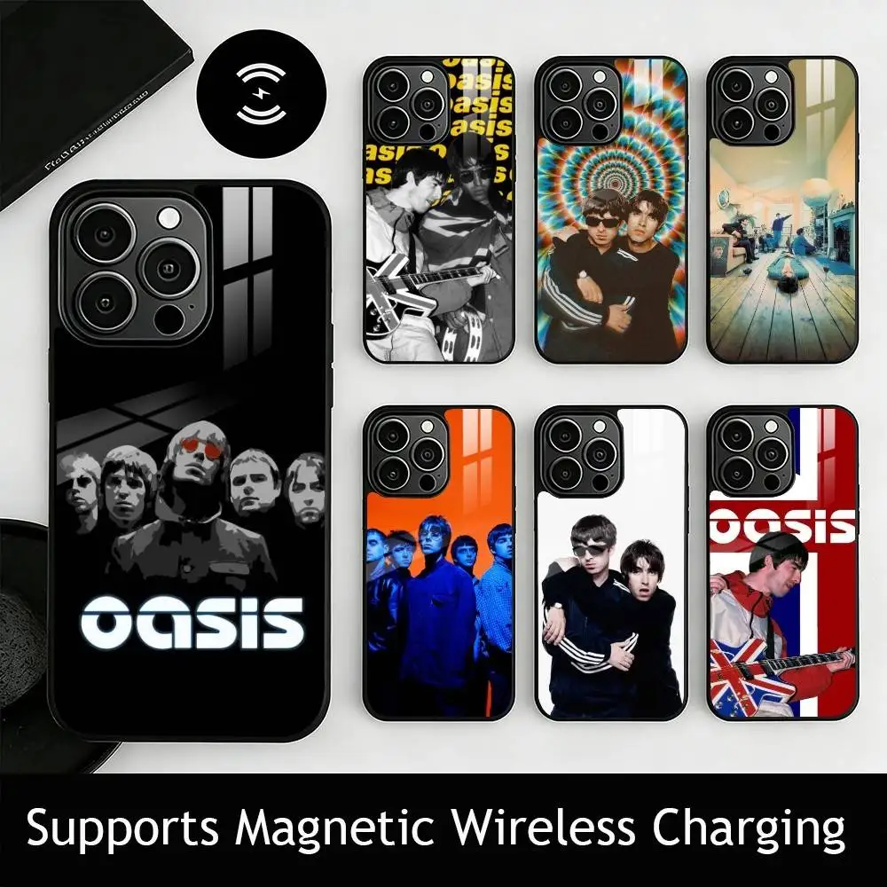 Band O-Oasis gift Phone Case For iPhone17,16,15,14,13,12,11 Plus,Pro Supports Magnetic Wireless Charging