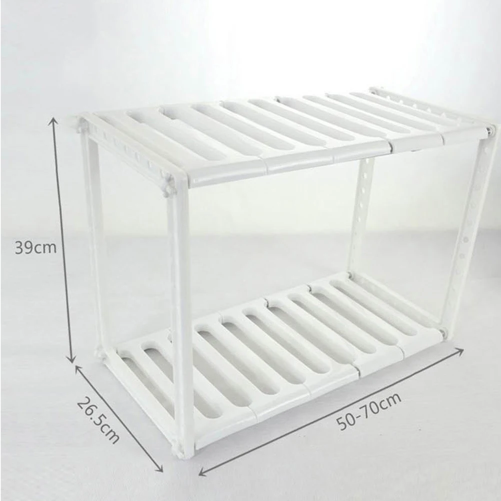 

Adjustable Retractable Dish Drying Rack For Sink Stainless Steel Two Layers Cutlery Holder Kitchen Utensils Organizer