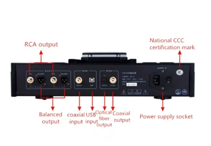 

Music CD-MU13 MKIII HIFI CD Turntable Player USB Bluetooth Input Balanced CD carousel Player Top Push Cover 9038 Decod