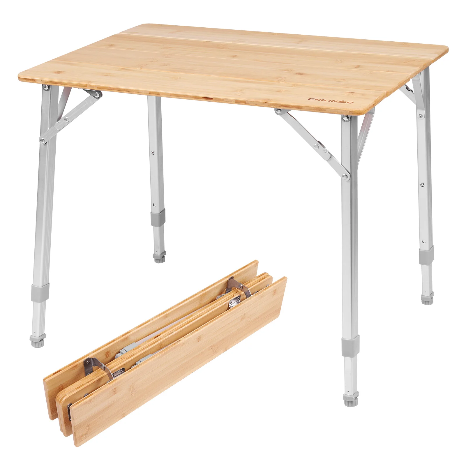 

Adjustable Height Outdoor Lightweight & Compact Table with Carry Bag Lightweight Aluminum Roll-up Table for Hiking Beach Fishing