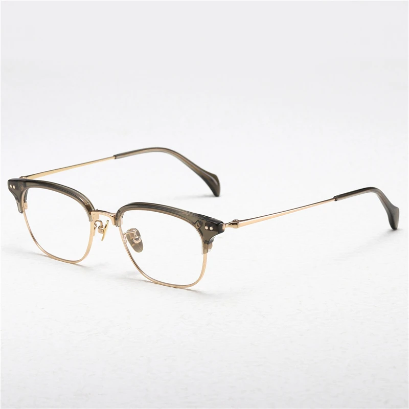 

Optical Eyeglasses For Men Women Retro Designer GMS-641TS Fashion Square Acetate Fiberglass Frames European and American Style