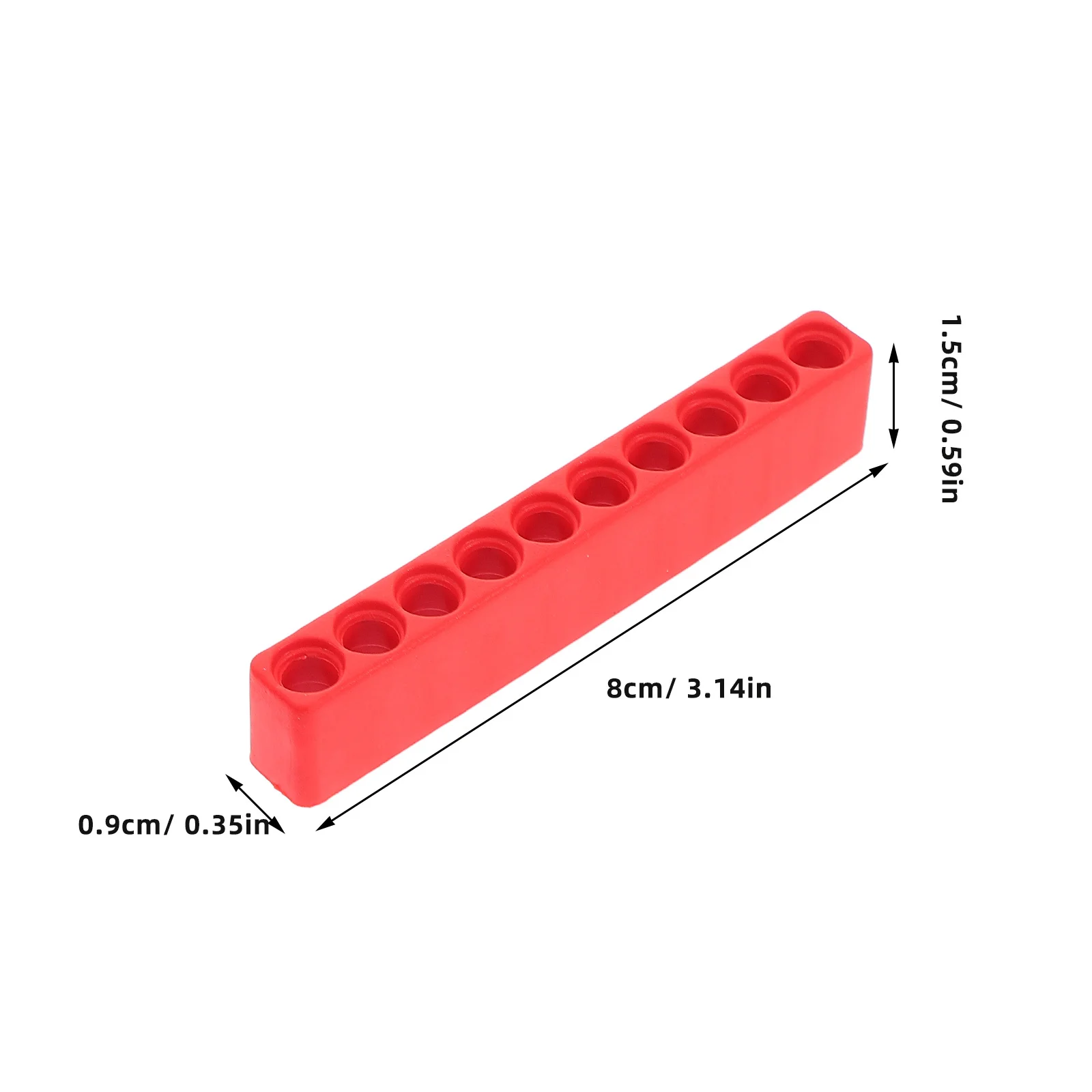 Organizador de puntas de destornillador, soporte hexagonal de plástico, organizador de herramientas compacto de 10 agujeros, caja de almacenamiento para ahorro de tiempo, estuche de taladro, 6 uds.