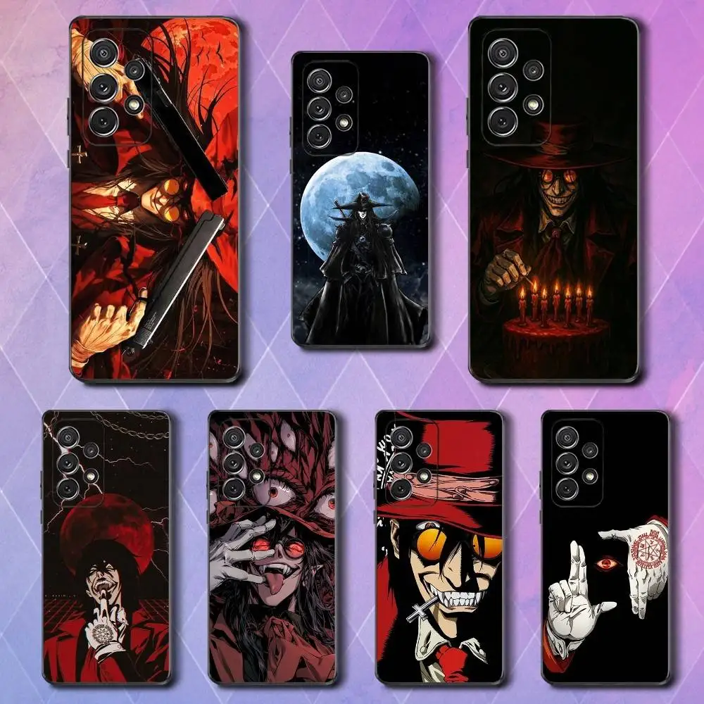 

Hot H-HELLSING Comics Phone Case For Samsung S25,S24,S23,S22,S21,S20,S10,Ultra,Plus,Lite,FE,Soft Silicone Black Cover