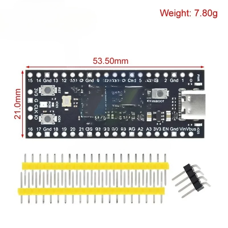 Pico2 RP2350 Development Board TYPE-C USB RP2350A 16MB Microcontroller Compatible With Raspberry Pi PICO 2