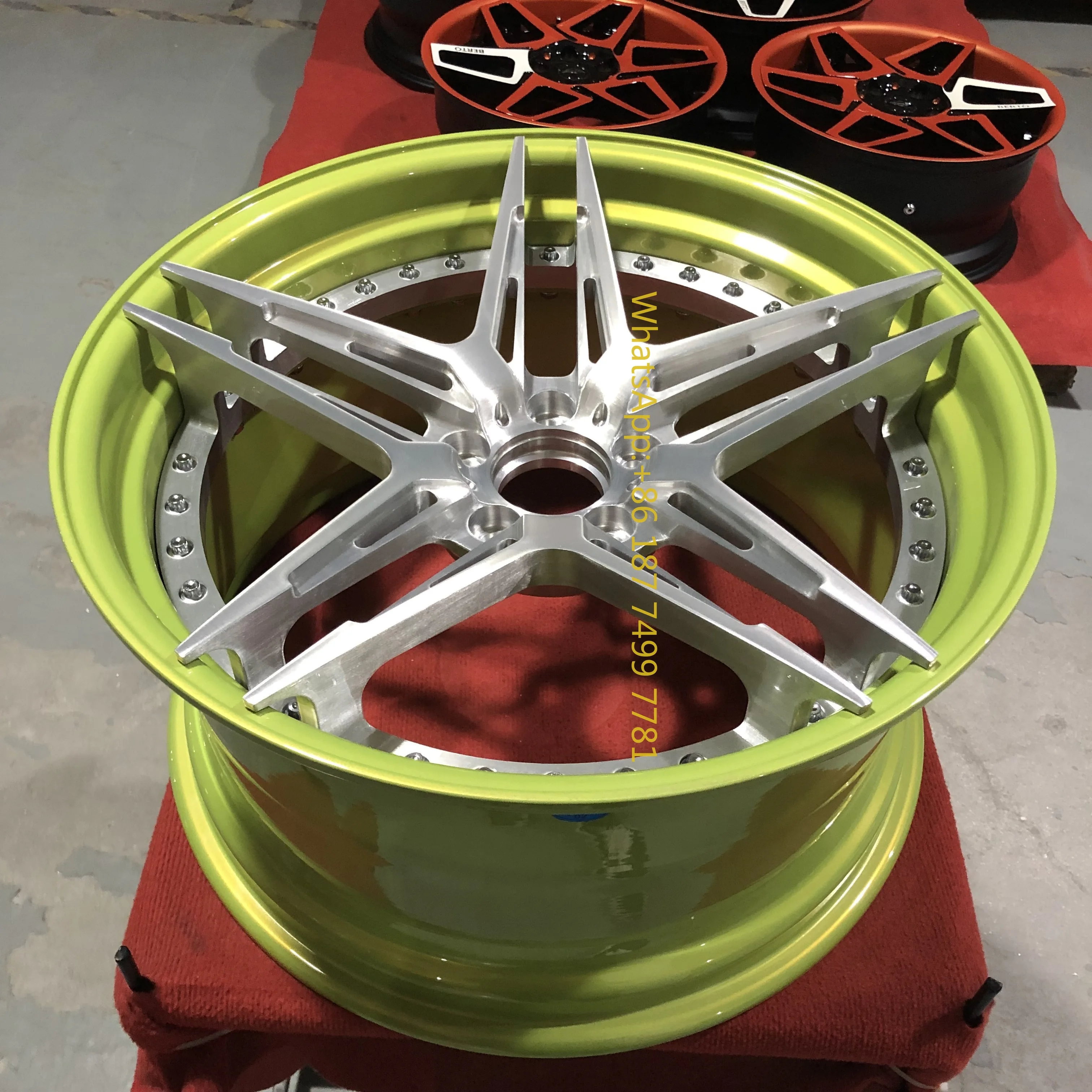 2 قطعة متعددة المتحدث 18 19 20 21 22 بوصة 5x114.3 5x120 5x110 الرياضة مزورة عجلات الحافات ل. . ألفا روميو. #1