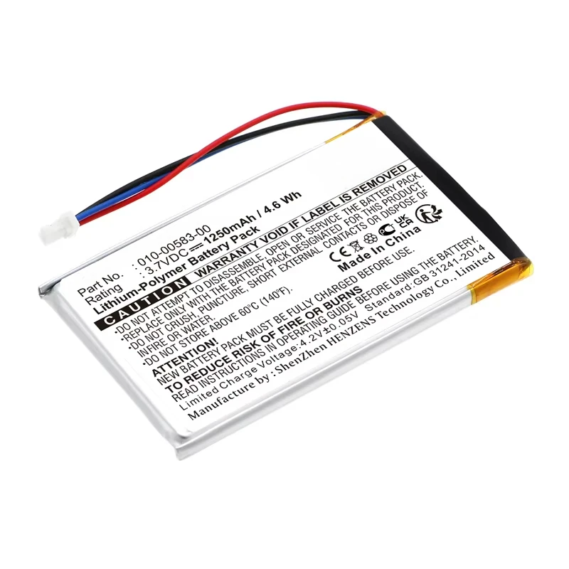 1250mAh GPS, Navigator Battery for Garmin Nuvi 750 Nuvi 755 Nuvi 755T 010-00583-00