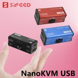 Nano KVM-USB Sipeed USB 3.0 KVM Over IP HDMI Capture Card Virtual Keyboard Mouse Web Control HDMI Loop Out USB Switch NanoKVM