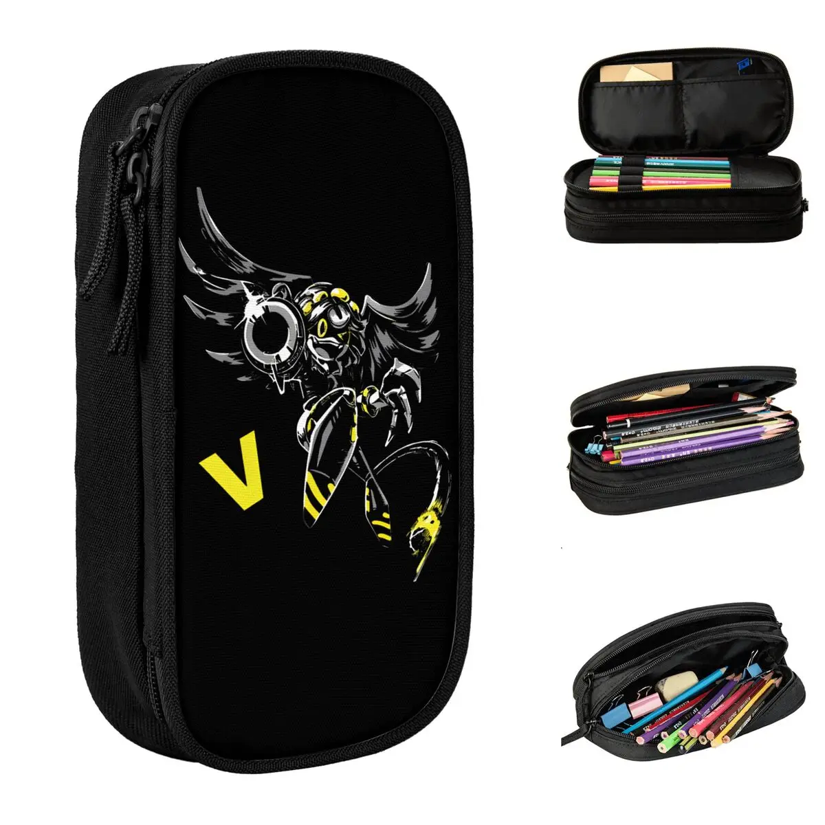 

Murder Drones Anime Pencil Case Pencil Pouch Pen Holder for Student Large Storage Bag Students School Gifts Accessories