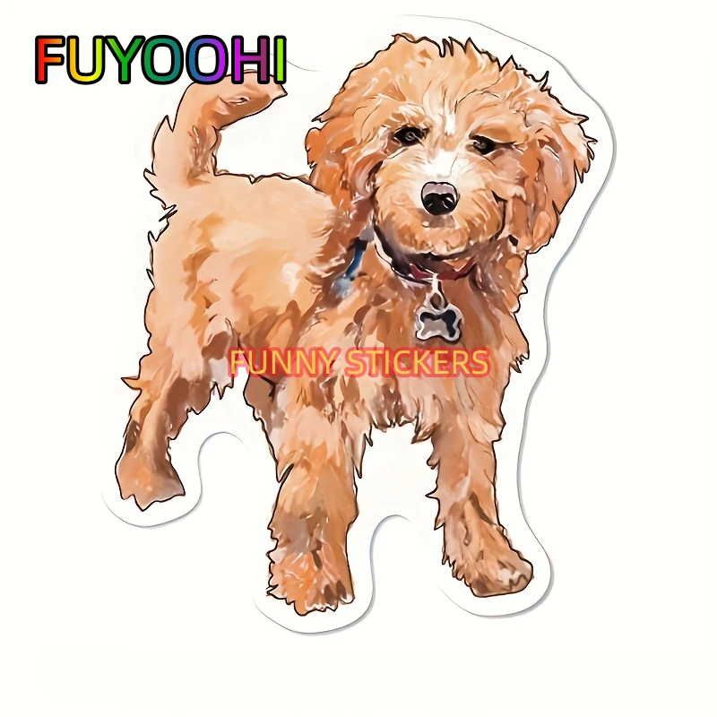 FUYOOHI Adorable Dog Sticker - Perfect For Cars, Bikes, Laptops & More!