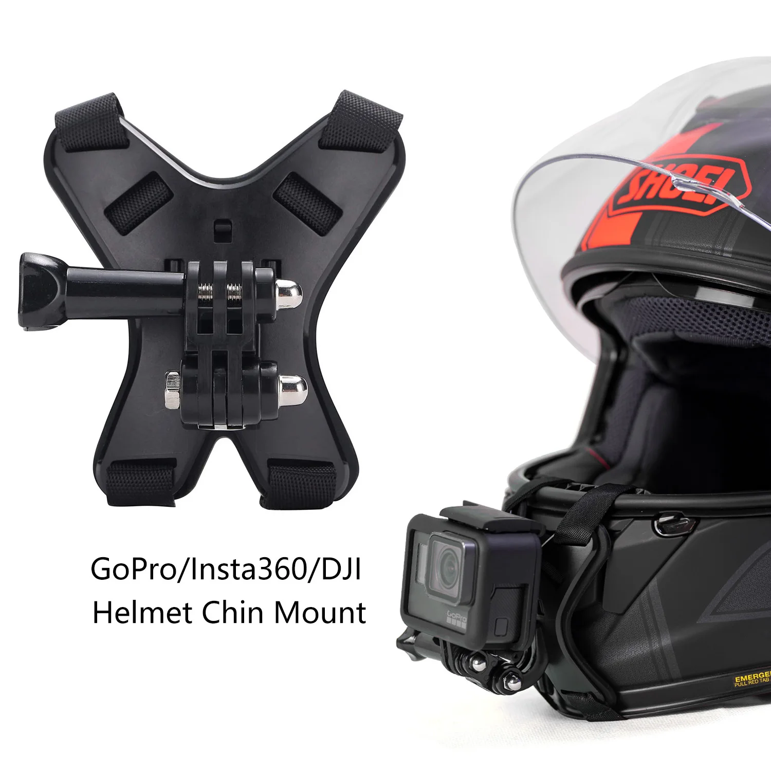 

TUYU Full Face Helmet Chin Mount Holder for GoPro Hero 10/9/8/7/6 Insta360 Motorcycle Helmet Chin Stand GoPro Camera Accessory