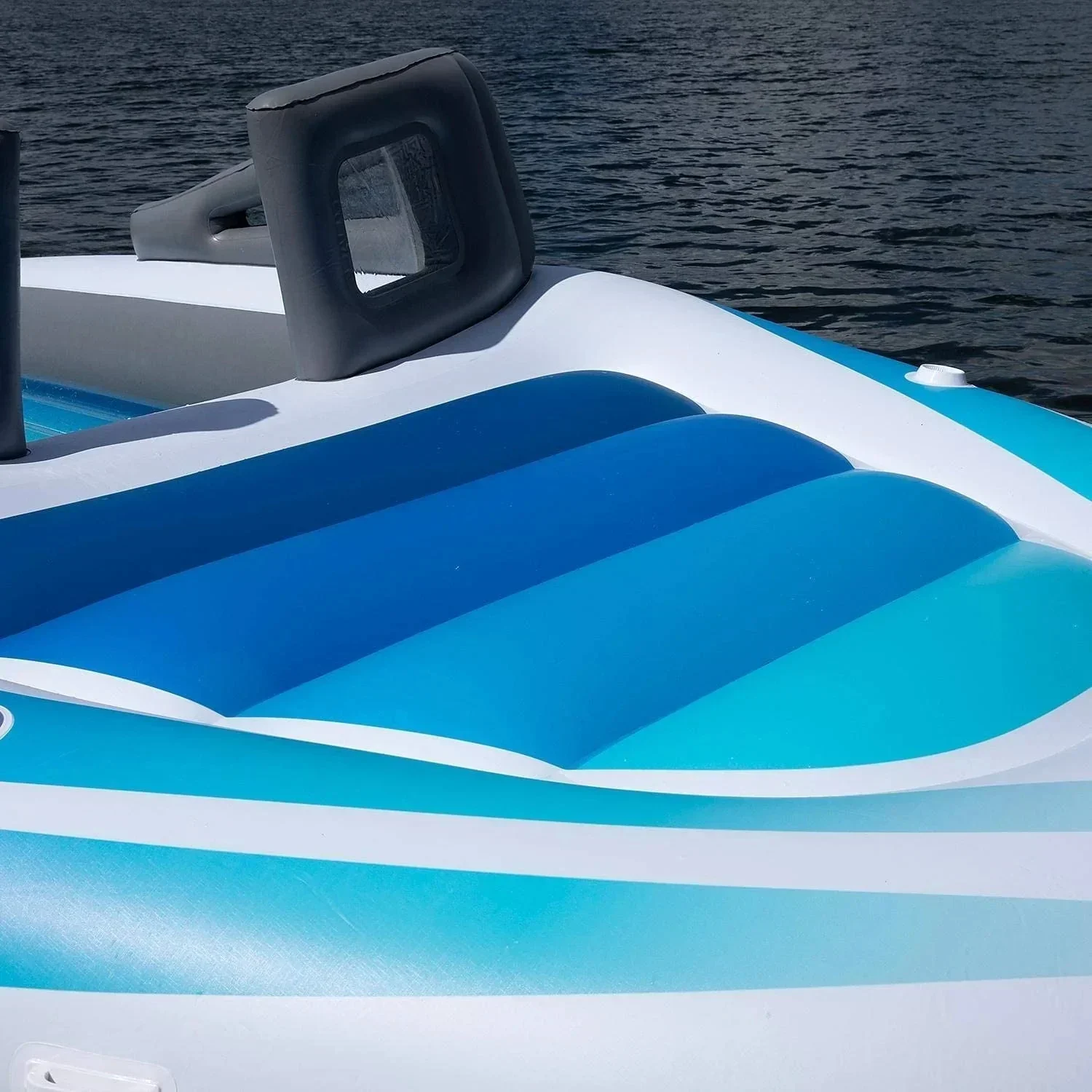 PVC Inflatable Bay Breeze Boat 6-Person Water Party Island Inflatable Drift Boat HOT