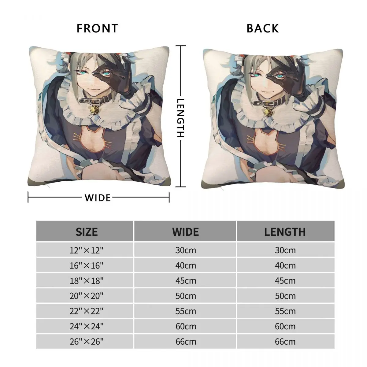 Mysta Rias Nijisanji En Vtuber Pillowcase Polyester Linen Velvet Creative Zip Decor Pillow Case Room Cushion Cover