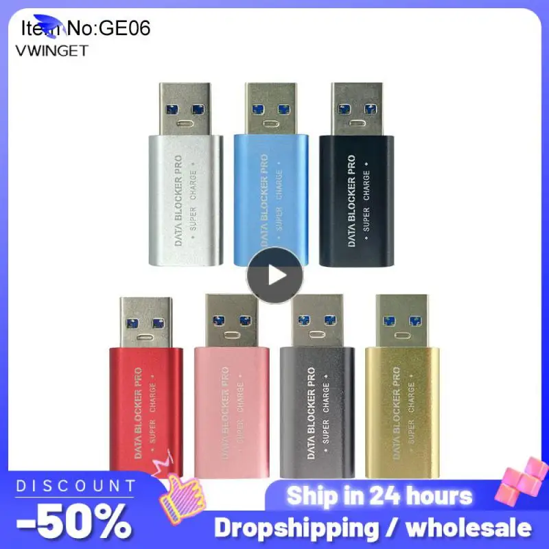 Wear Resistance Charging Block Data Support Fast Charge Usb Data Blocker Black Broad Compatibility Usb Converter Data Blocker