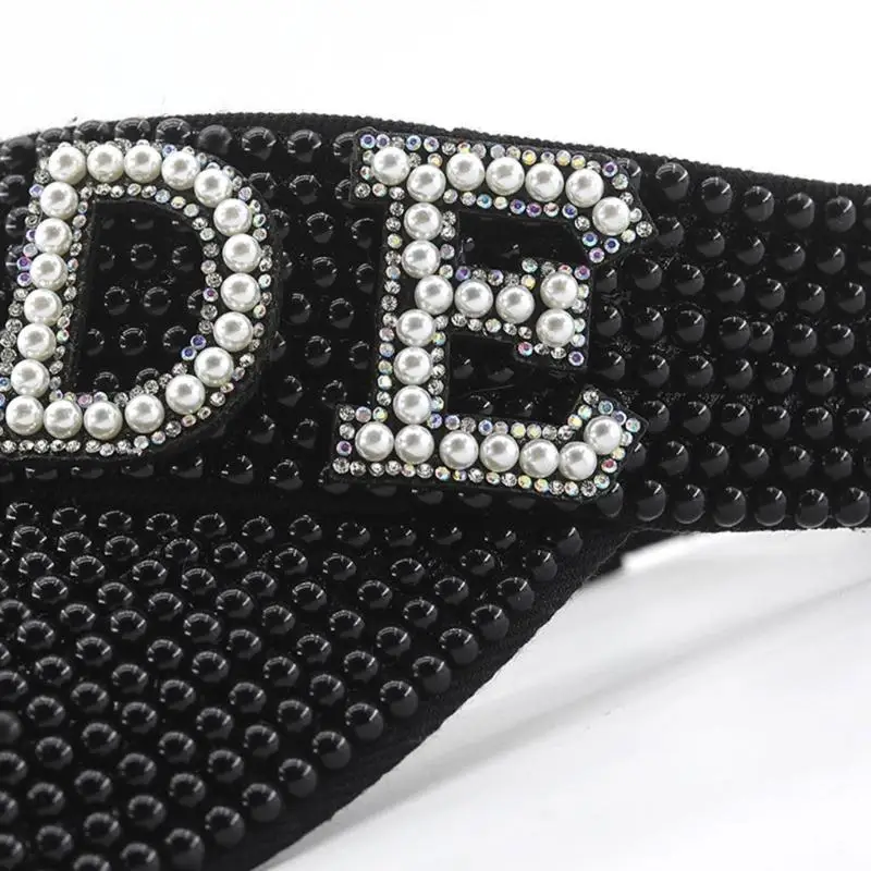 

39BB Bride Hat with Hand Beading Blingbling Crystal Sports Hat Beaded Heavy Hat for Bachelorette Party