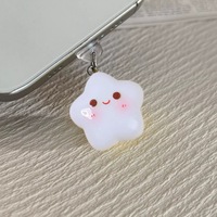 Lovely Star Phone Dust Plug for iPhone for Samsung Type-C Charging Port Accessories Decoration Hanging Bracelet