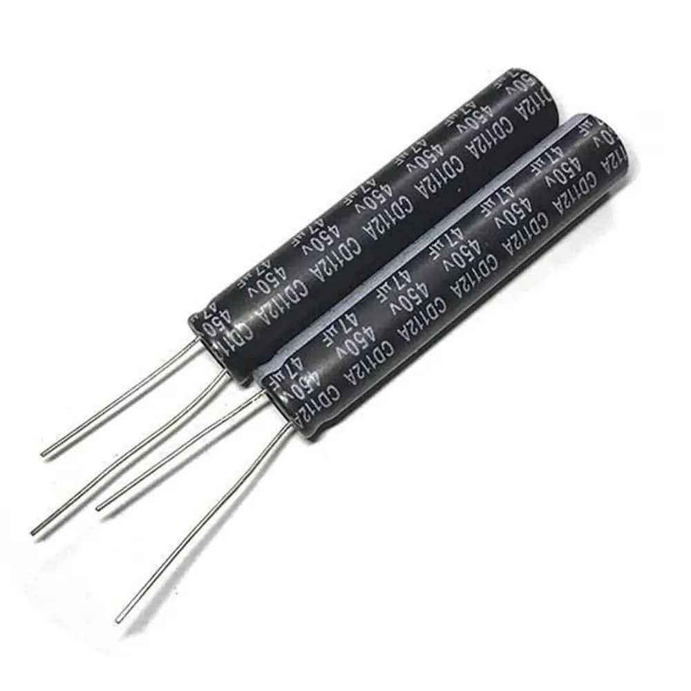 5PCS 47uF 450V 47MFD 450Volt Aluminum Electrolytic Capacitor 10*50mm Radial 47mf450v 47uf450v 450v47mf 450v47uf