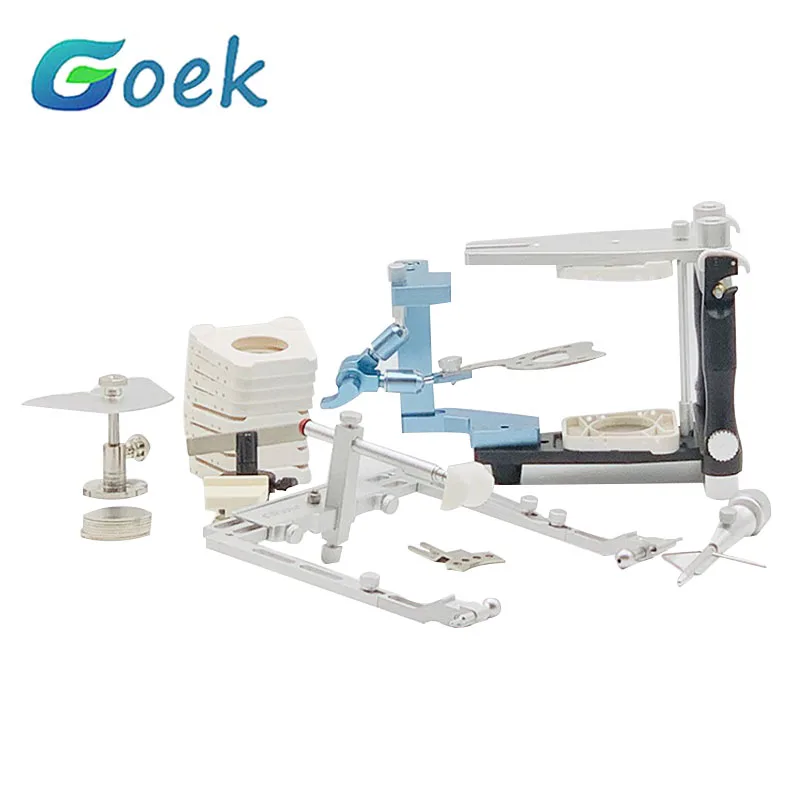 Dental Articulator Anatomical Articulator Jaw Frame Set Semi-adjustable Jaw with Facial Arch Transfer Bracket Lab Equipment Tool