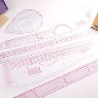 6-Piece French Curve Ruler Set - Flexible Tailoring Templates for Dressmaking, Pattern Drafting & DIY Sewing Projects 6