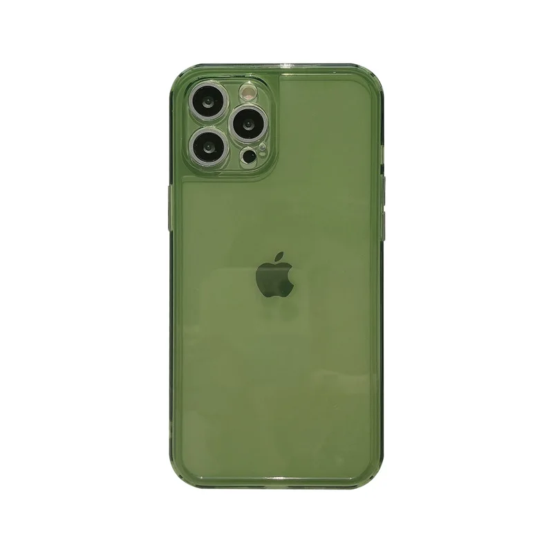 Coque de téléphone transparente en TPU pour iPhone, coque souple transparente, marron, vert, noir, rétro coloré, 15 14 13 12 11 Pro Max Poly X 14Max