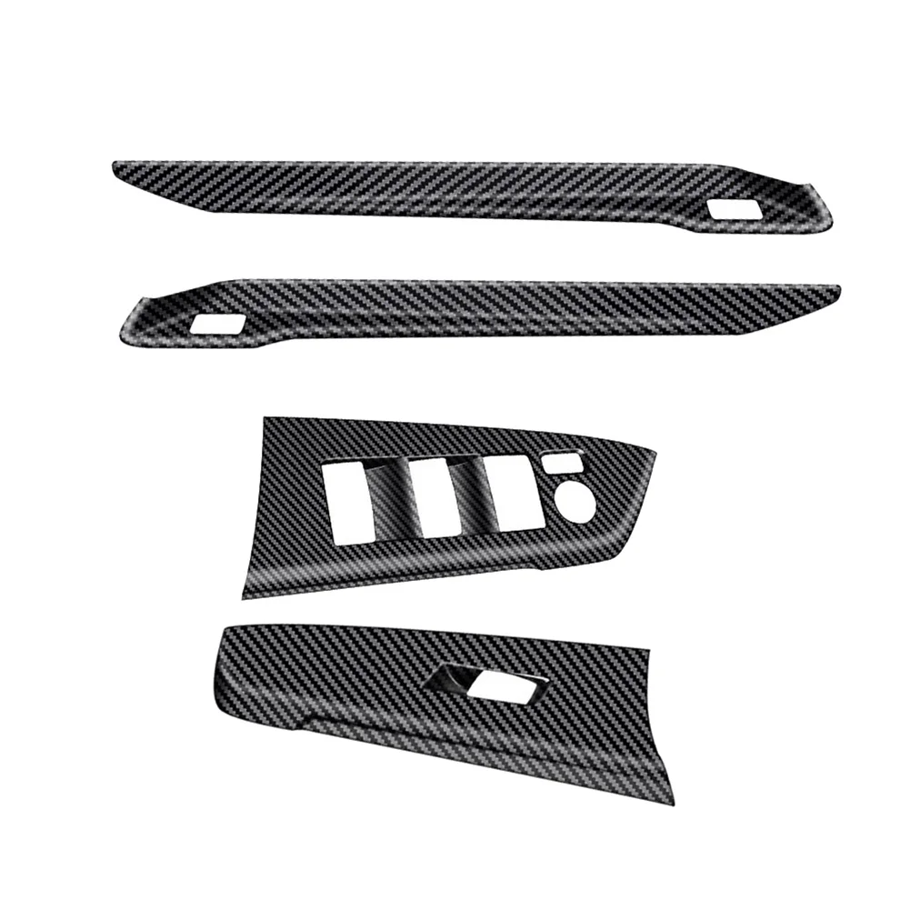 

Carbon Fiber Car Window Lift Switch Panel Cover Trim for Toyota Sienna 2021 Interior