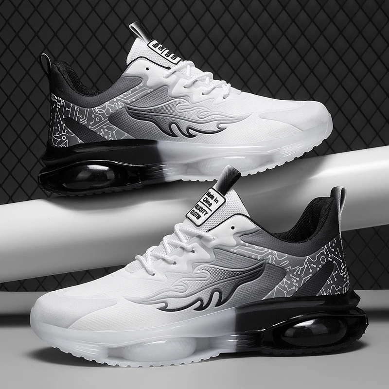 

YRZL Мужские тренировочные кроссовки Легкие мужские кроссовки для бега Нескользящая удобная спортивная обувь для бега Ходьба Марафон