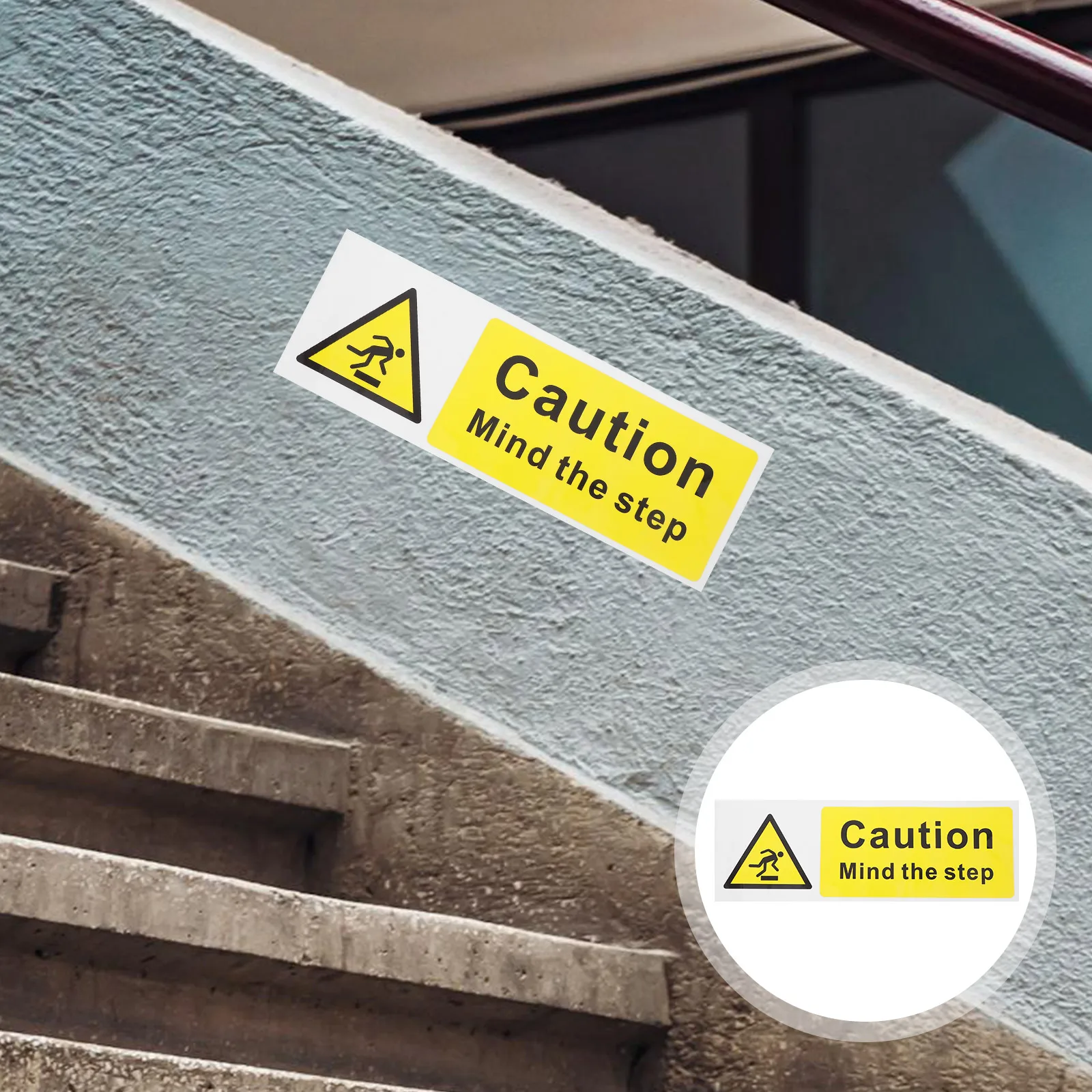 

Self Adhesive Warning Sign Mind Your Step Sticker Caution Signs Basement Waterproof Safety Identifications Traffic Stair Floor